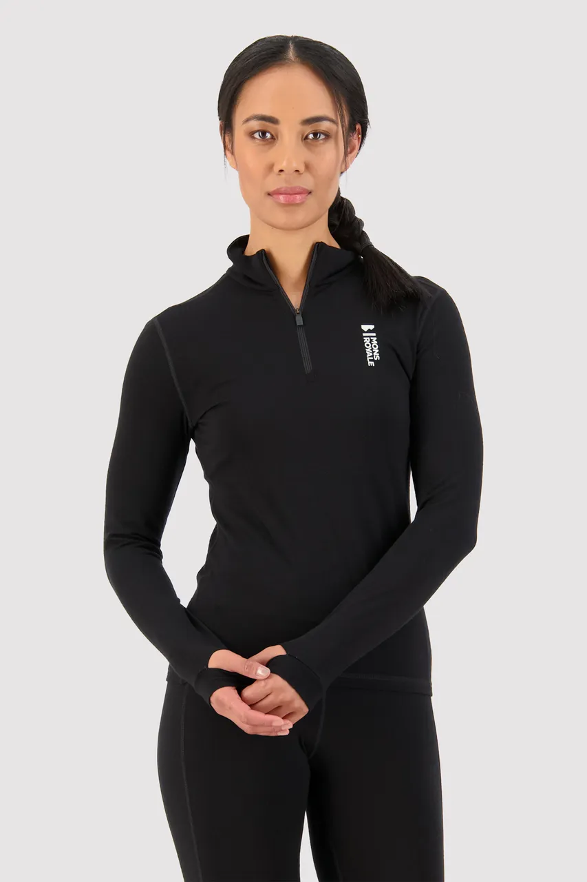 100504-1165-001 - Cascade Merino Flex 200 1/4 Zip - Black - Womens - 100504-1165-001-101.jpg