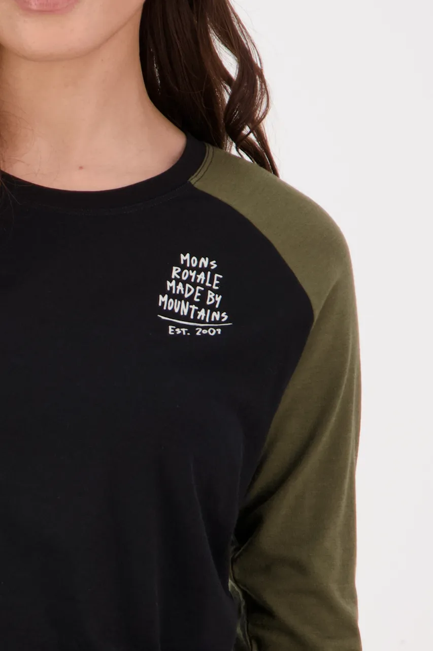100498-1190-330 - Icon Raglan - Dark Olive / Black - Womens - 100498-1190-330-103.jpg