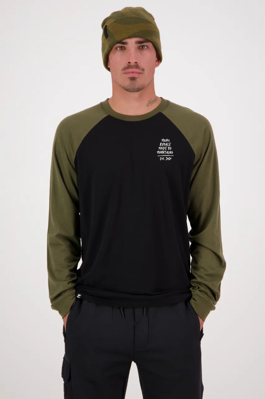 100497-1190-330 - Icon Raglan - Dark Olive / Black - Mens - 100497-1190-330-101.jpg