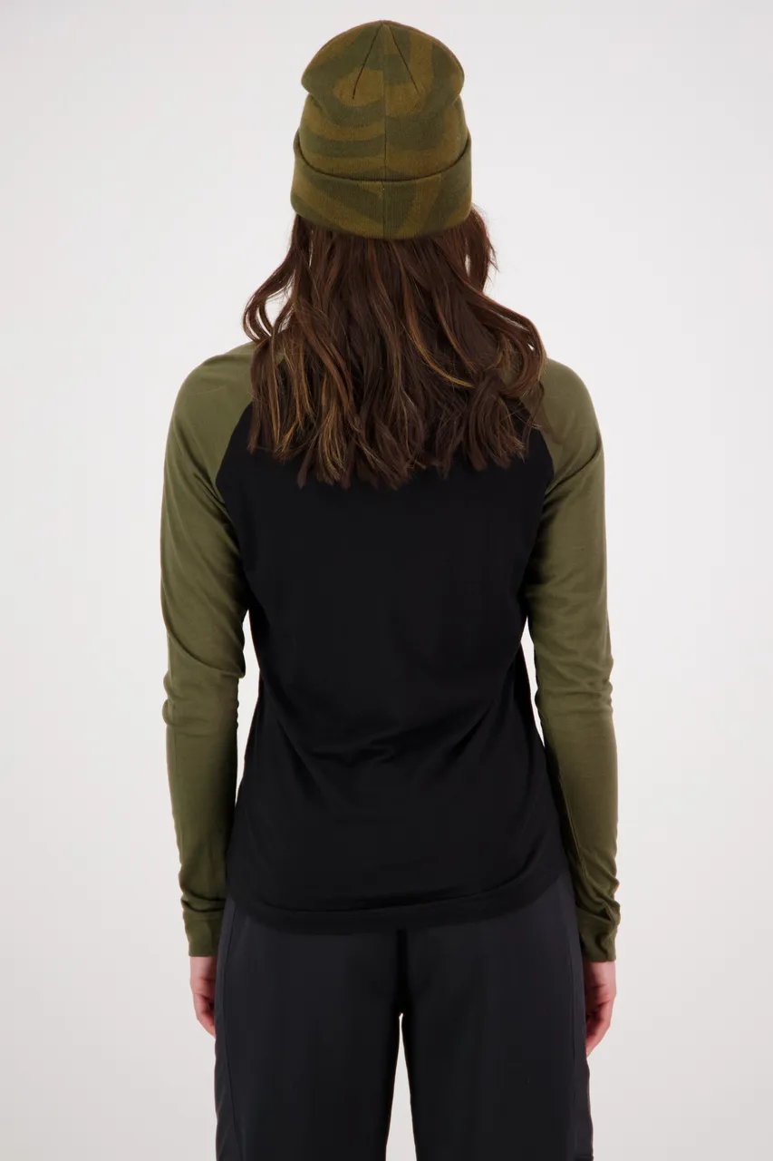 100498-1190-330 - Icon Raglan - Dark Olive / Black - Womens - 100498-1190-330-102.jpg