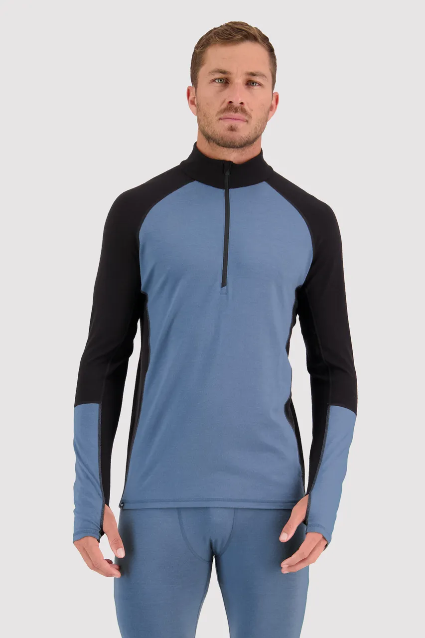 100387-1165-375 - Olympus Half Zip - Blue Slate / Black - Mens - 100387-1165-375-101.jpg