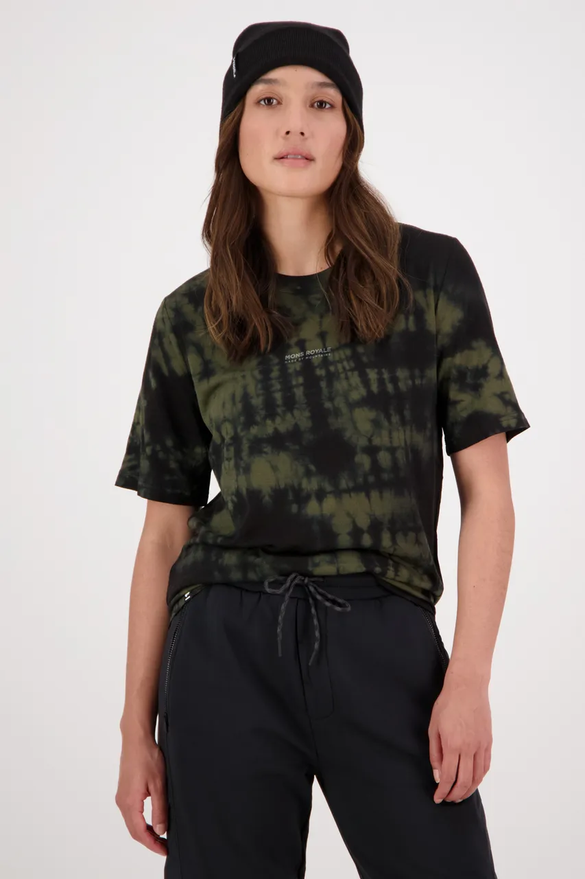 100448-1208-329 - Icon Relaxed Tee Garment Dyed - Olive Tie Dye - Womens - 100448-1208-329-101.jpg