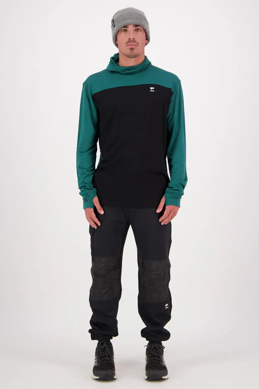 100071-1169-324 - Yotei Powder Hood LS - Evergreen / Black - Mens - 100071-1169-324-106.jpg