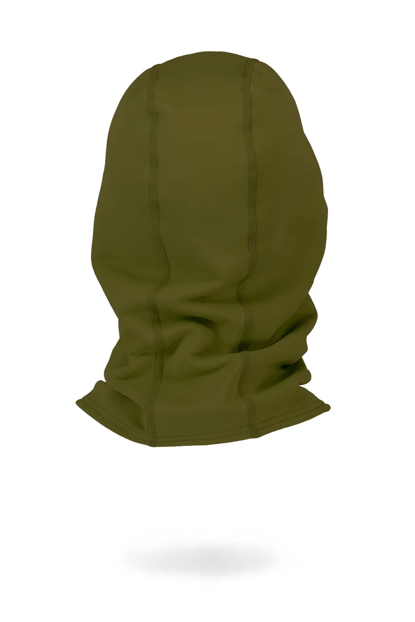 100414-1169-299 - Decade Wool Fleece Hood - Dark Olive - Unisex - 100414-1169-299-202.jpg