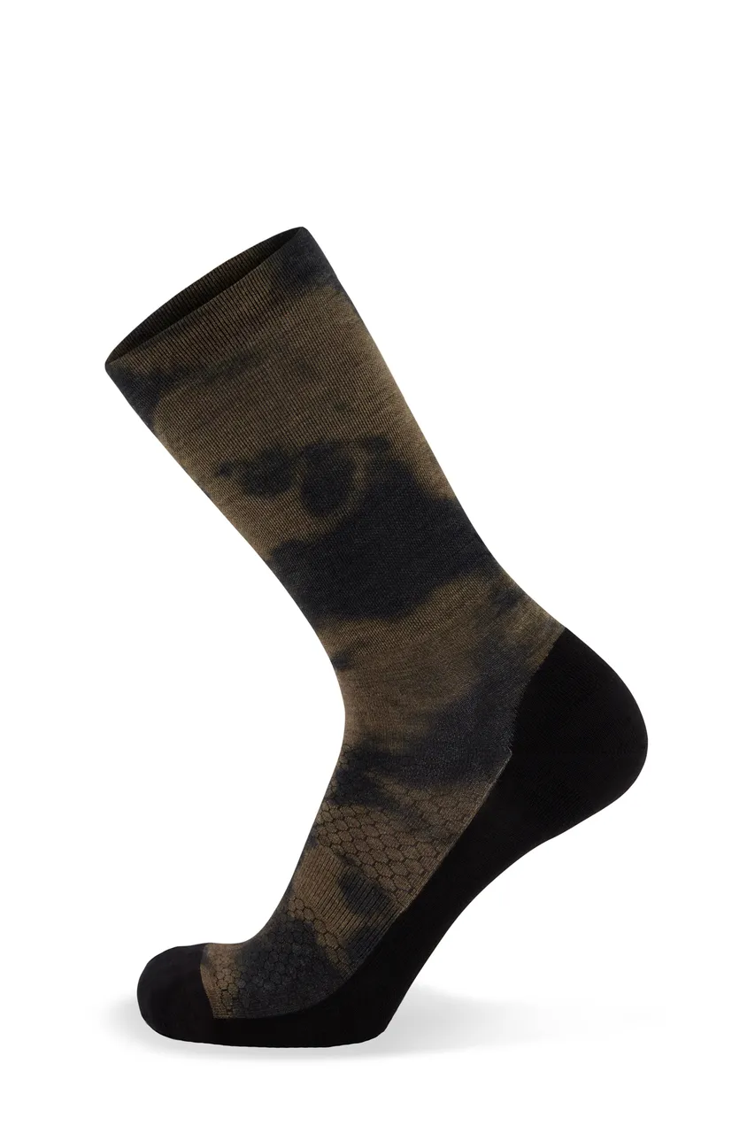 100554-1169-329 - Atlas Crew Sock Digital - Olive Tie Dye - Unisex - 100554-1169-329-201.jpg
