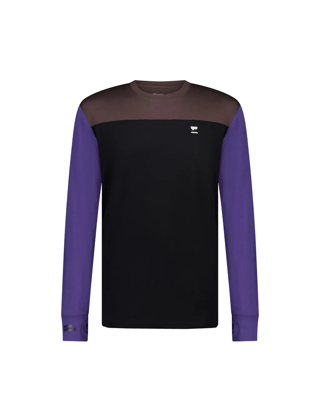 100072-1169-833-201 Mens Yotei Merino Long Sleeve Violet / Cedar / Black