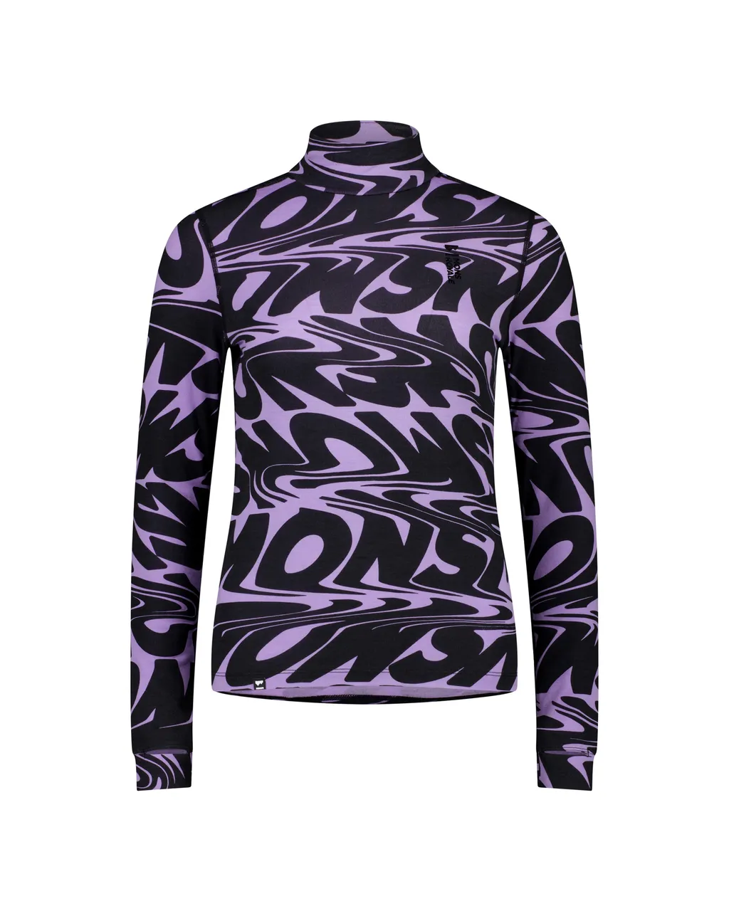 100620-2165-811-201 Womens Cascade Merino Base Layer Mock Neck Long Sleeve Signal Lost Lupin