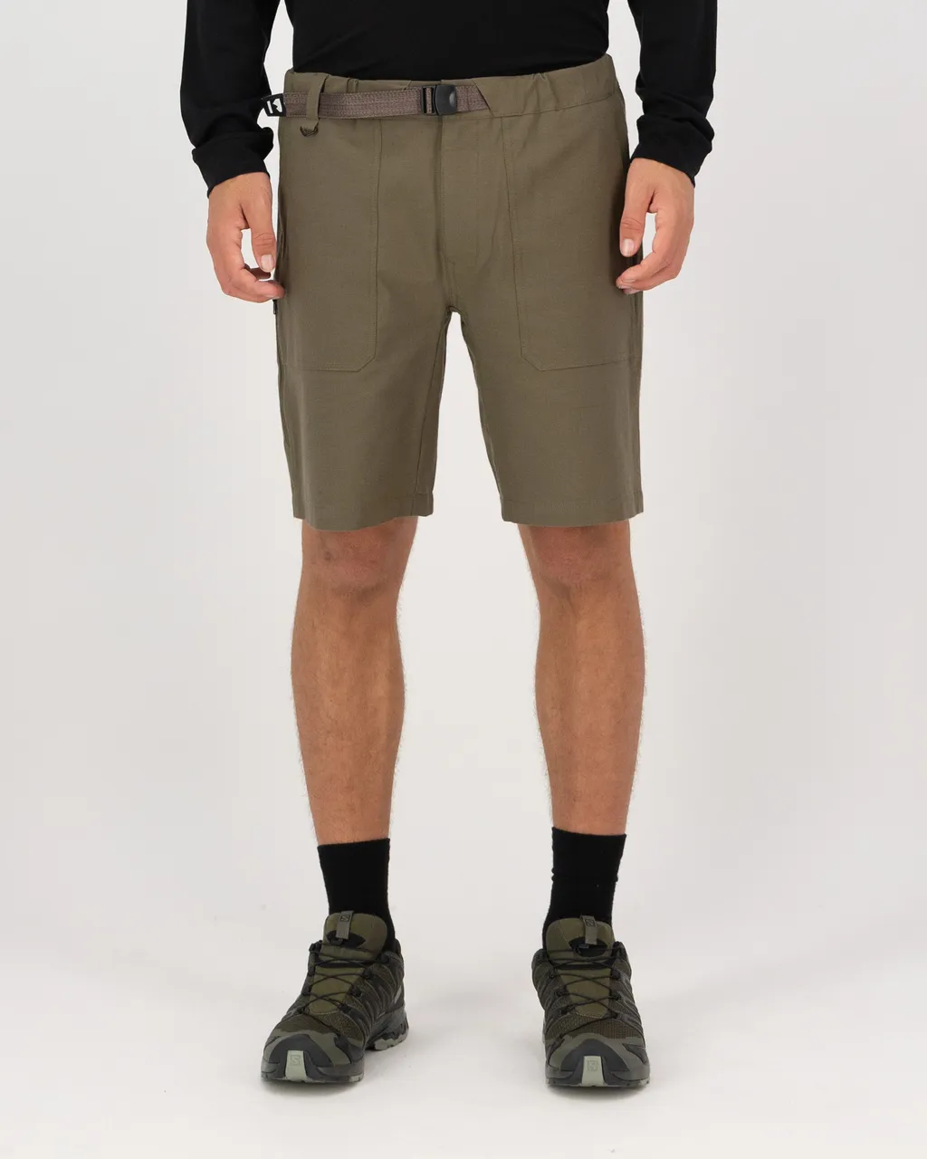 100777-1274-299-101 Mens Escapade Shorts Dark Olive
