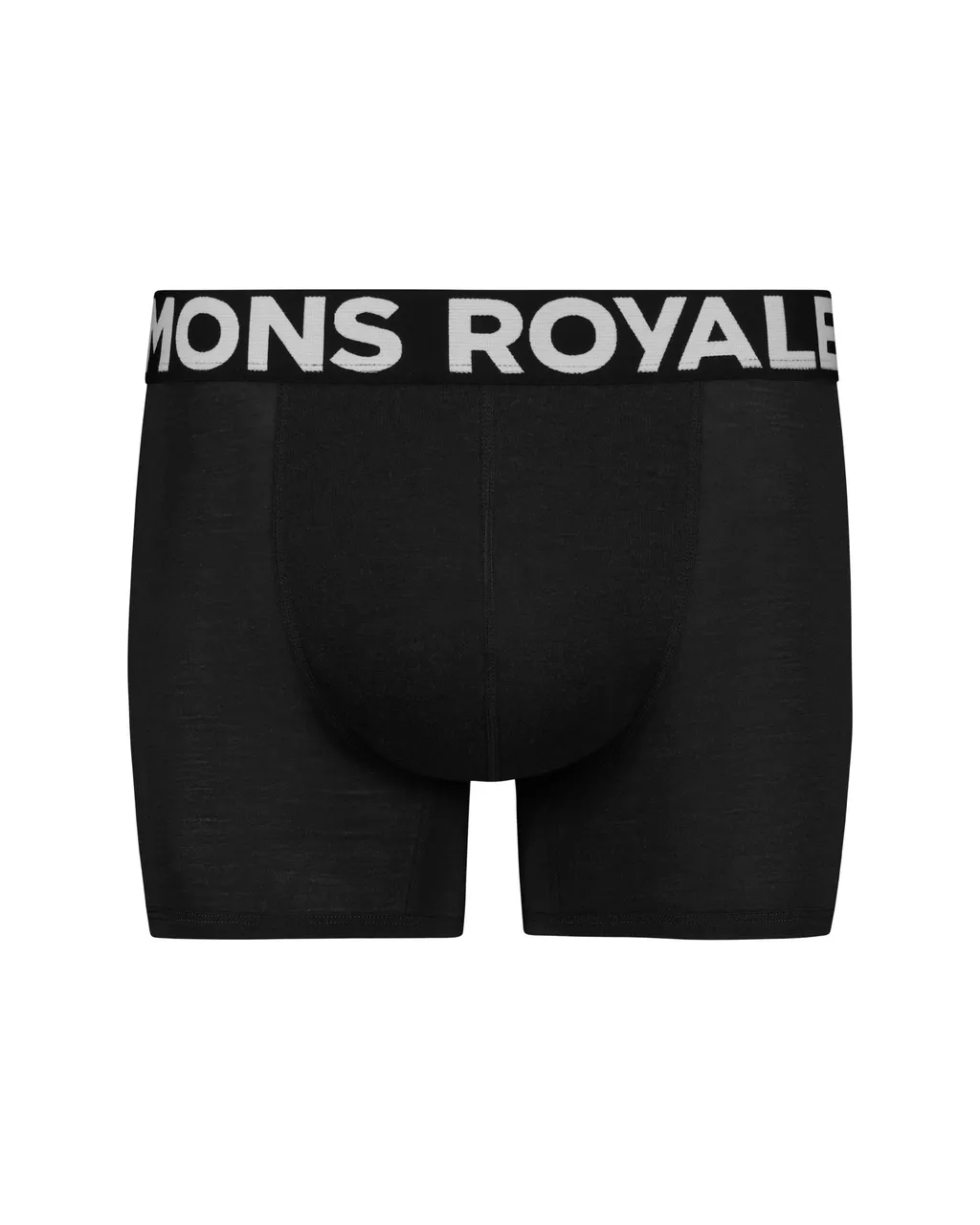 100087-1169-001-202 Mens Hold 'em Shorty Merino Boxer Black