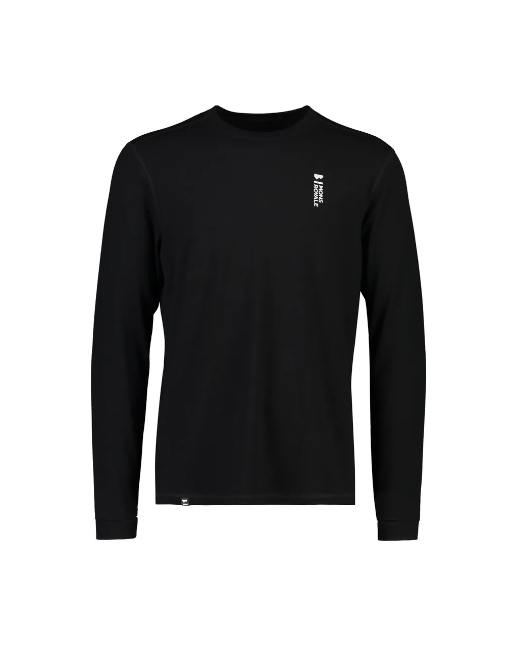 100499-1165-001-201 Mens Cascade Merino Base Layer Long Sleeve Black