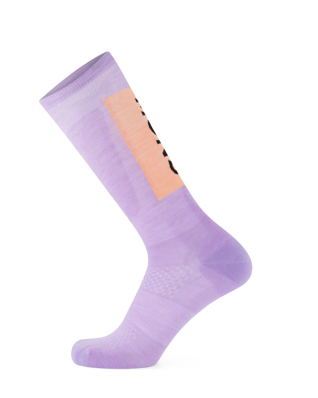 100593-1169-860-201 Unisex Atlas Merino Snow Sock Lupin / Punch