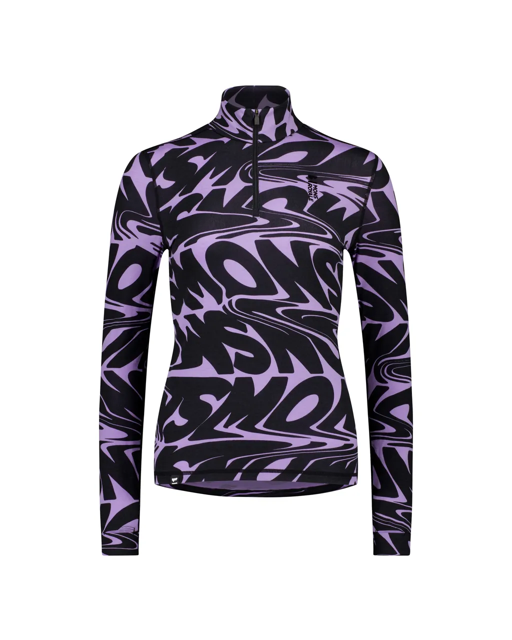 100504-2165-811-201 Womens Cascade Merino Base Layer 1/4 Zip Long Sleeve Signal Lost Lupin