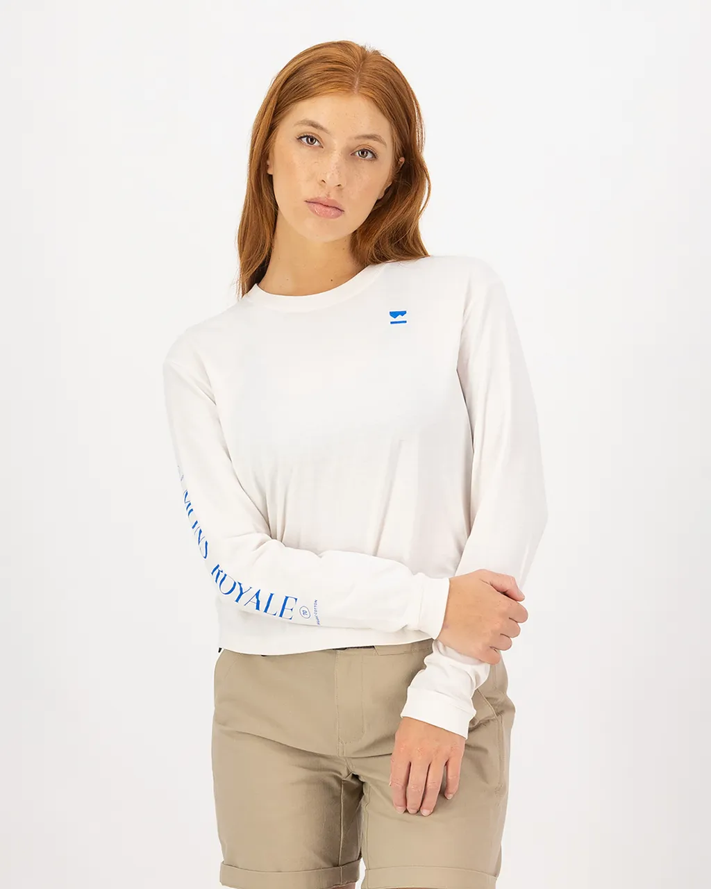 100726-1265-890-101 Womens Yonder Merino Organic Cotton Long Sleeve Vintage White