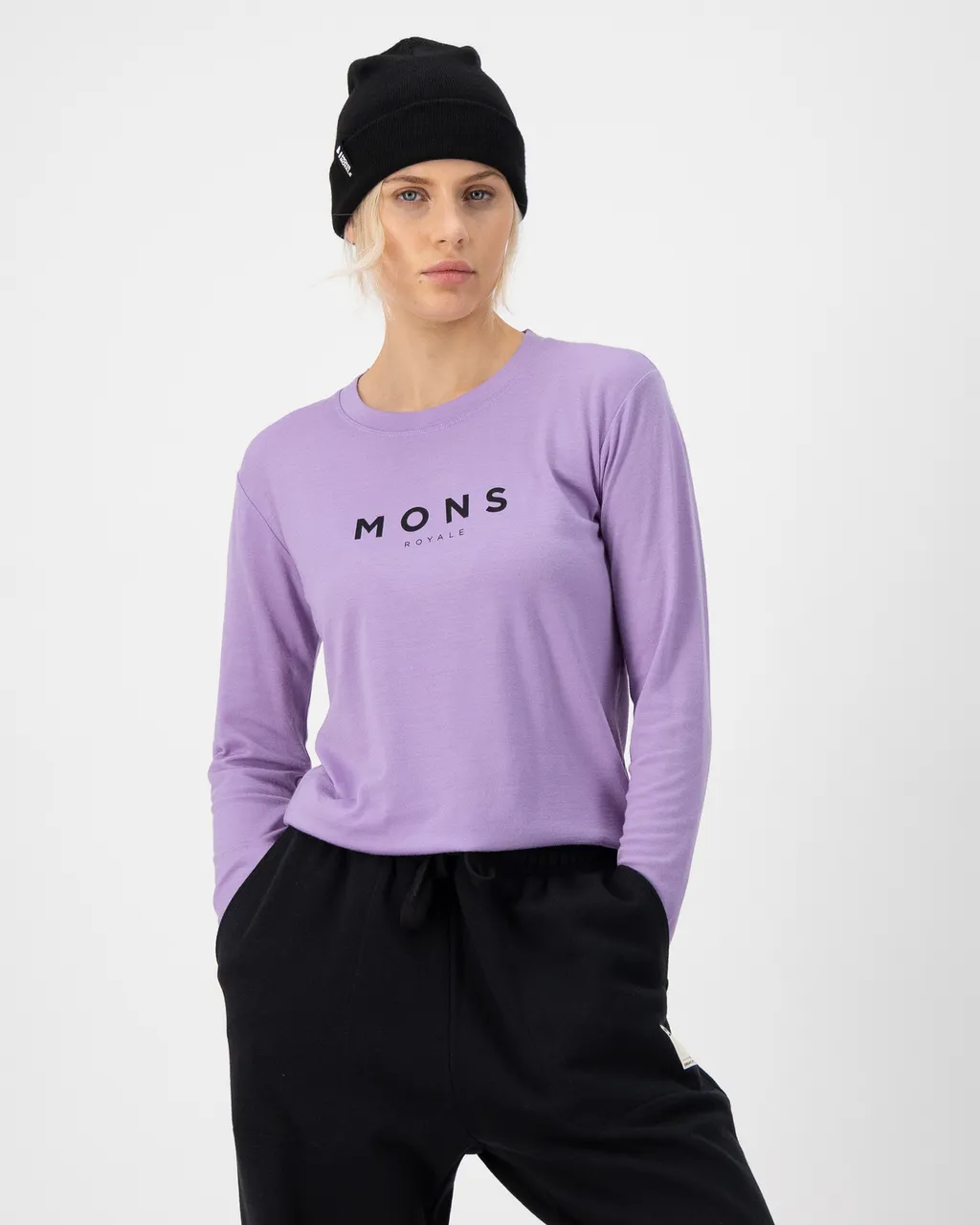 100686-1139-857-101 Womens Yotei Merino Classic Long Sleeve Lupin