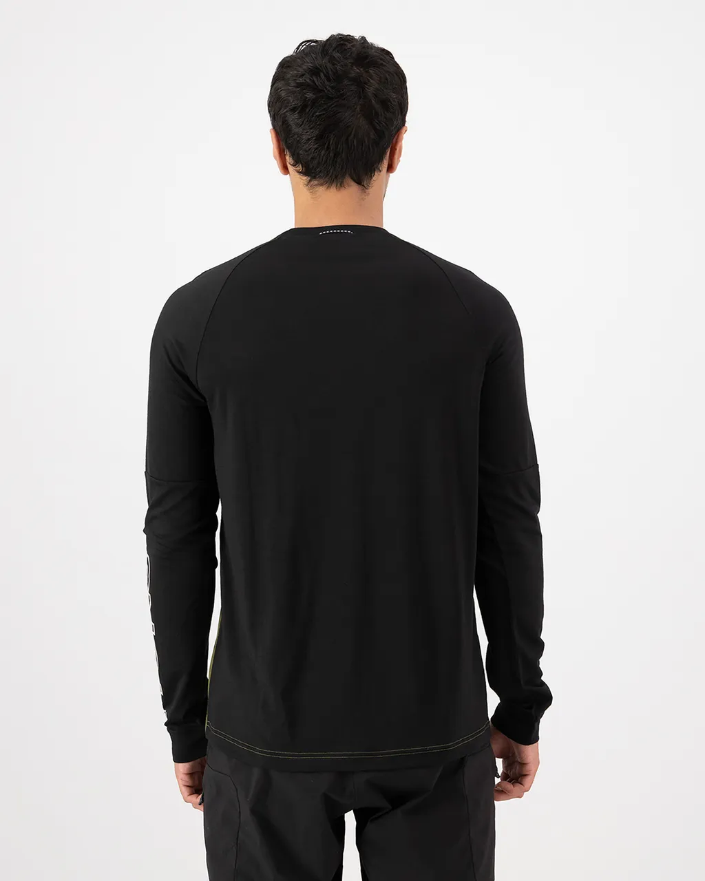 100846-1169-888-102 Mens Tarn Merino Bike Wind Jersey Fern / Black