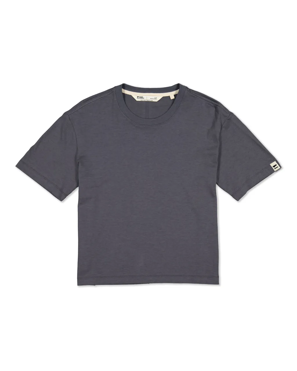 100724-1263-889-201 Womens Yonder Merino Organic Cotton T-Shirt Vintage Black