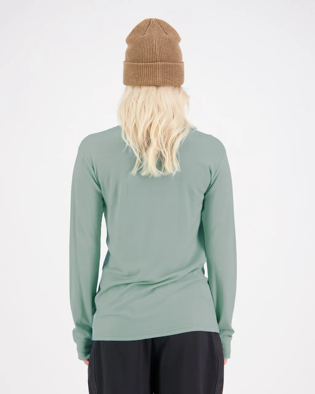 100022-1169-820-102 Womens Yotei Merino Long Sleeve Glacier / Dew