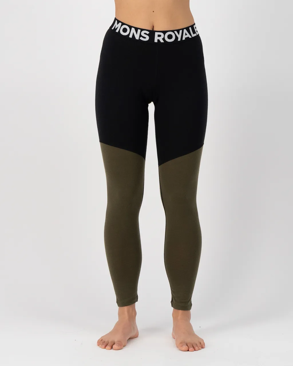 100505-1169-299-101 Womens Cascade Merino Base Layer Legging Dark Olive