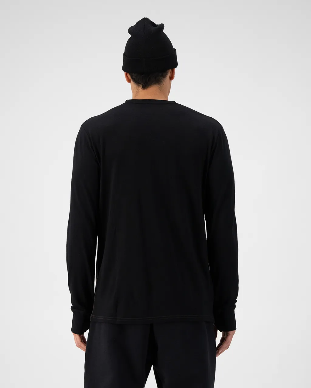 100072-1169-835-102 Mens Yotei Merino Long Sleeve Cedar / Black