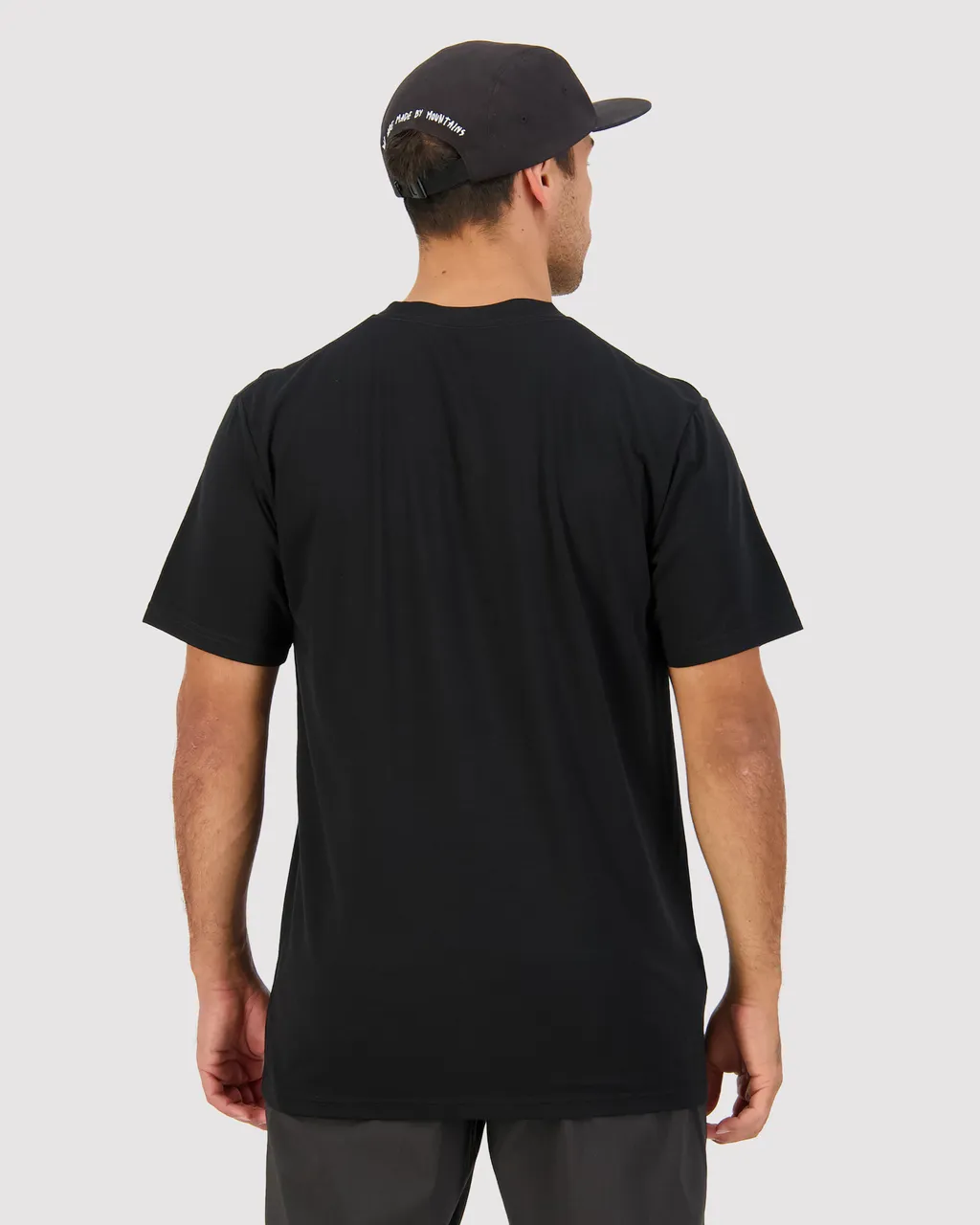 100275-1181-001-102 Mens Icon Merino Classic T-Shirt Black