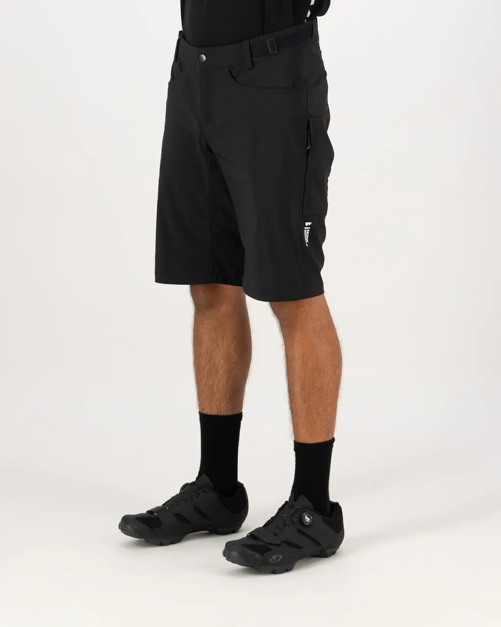 100773-1165-001-102 Mens Diversion Merino Trail Shorts Black