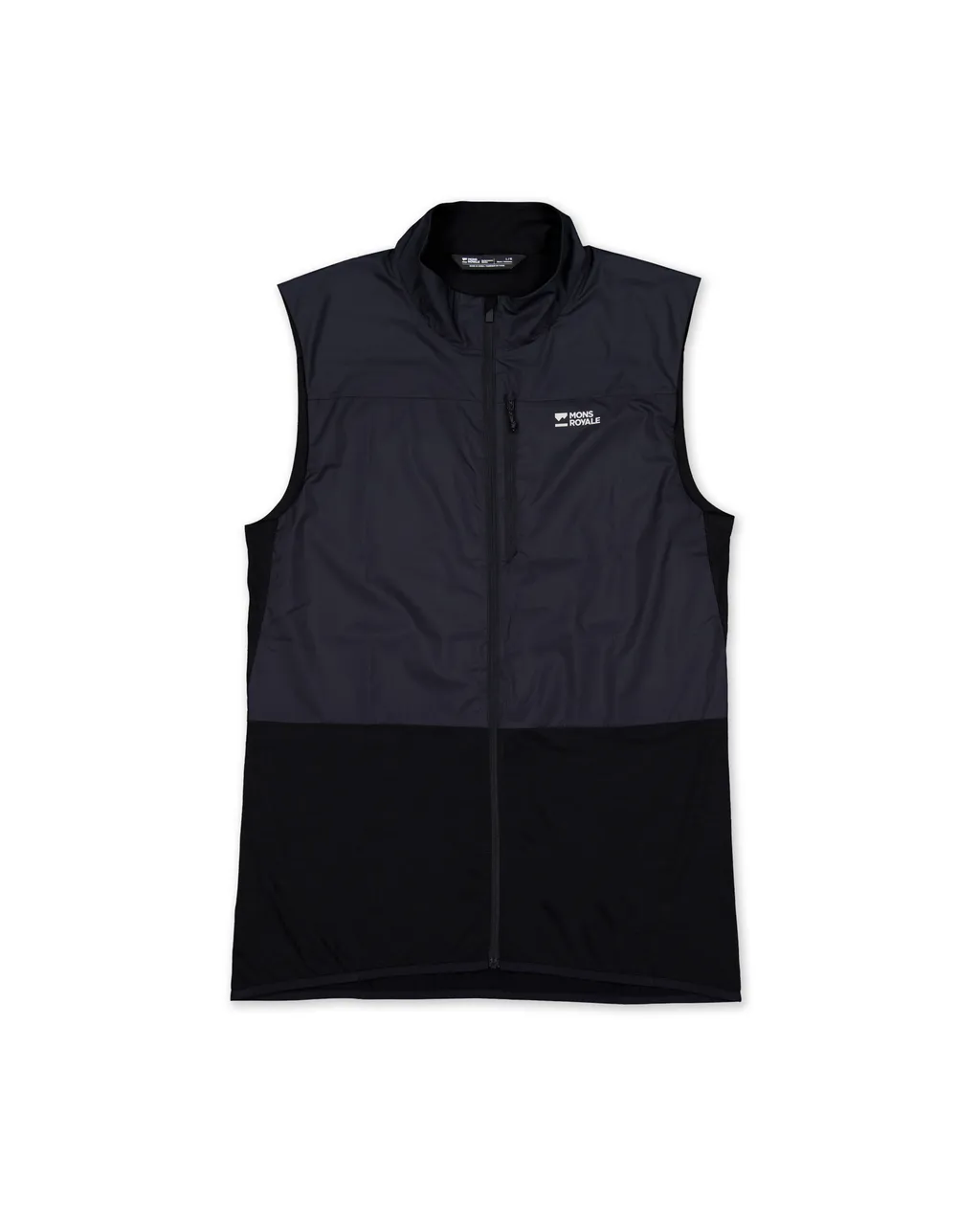 100816-1171-001-201 Womens Diversion Merino Wind Vest Black