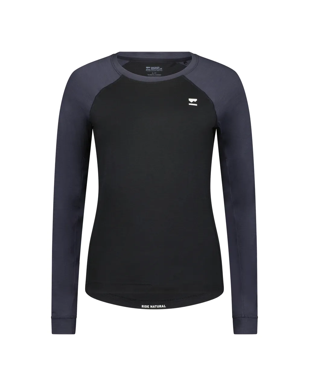 100791-1169-119-201 Womens Tarn Merino Long Sleeve Black / 9 Iron