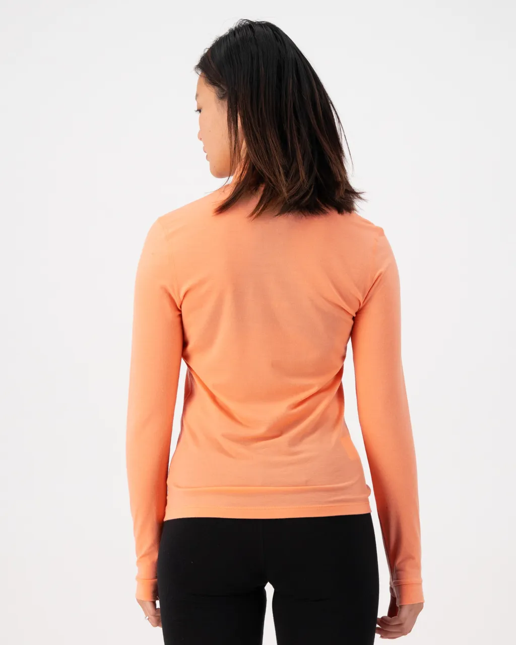 100503-1165-797-102 Womens Cascade Merino Base Layer Long Sleeve Punch
