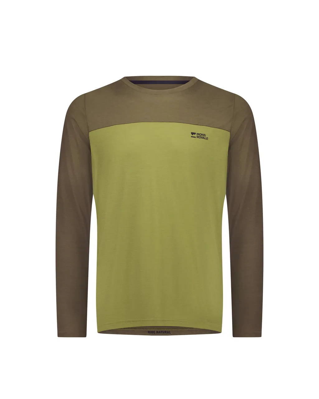 100779-1171-894-201 Mens Diversion Merino Bike Jersey Long Sleeve Fern / Olive