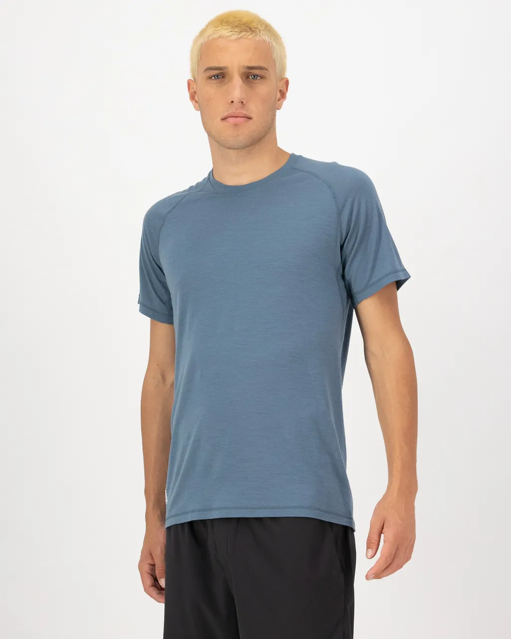100080-1165-877-101 Mens Temple Merino T-Shirt Goblin Blue