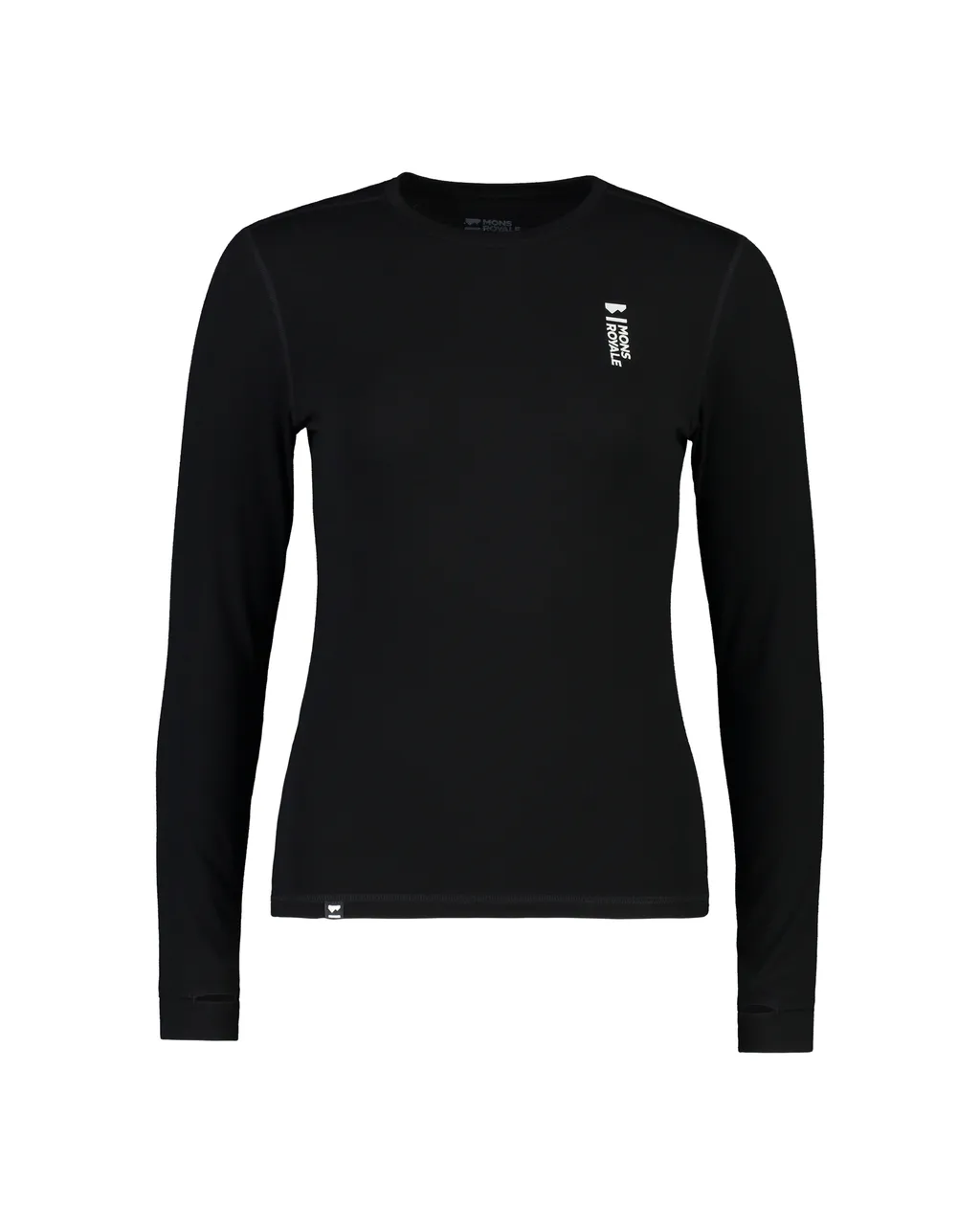 100503-1165-001-201 Womens Cascade Merino Base Layer Long Sleeve Black