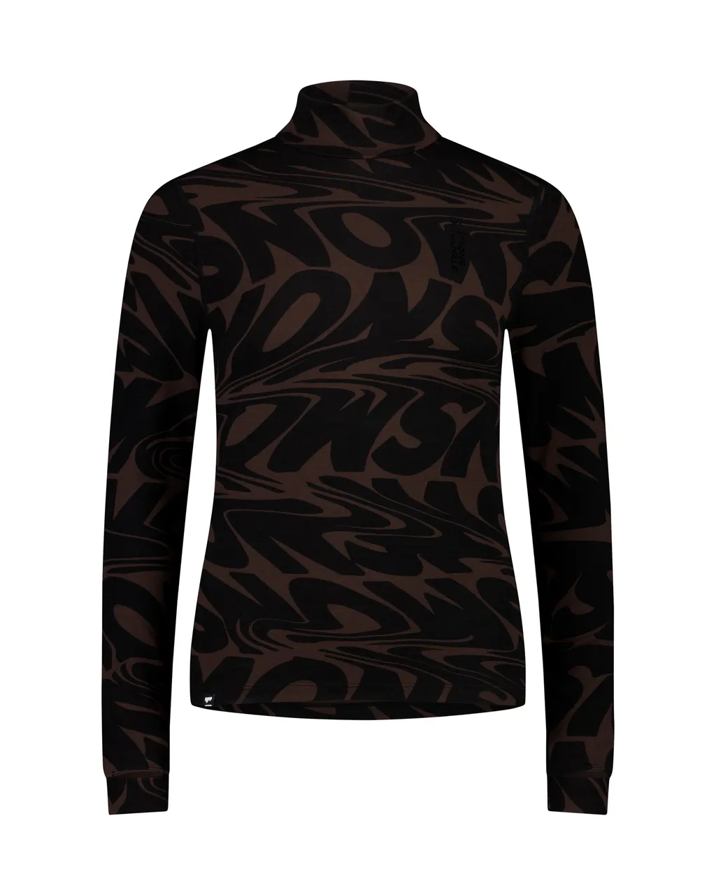 100620-2165-810-201 Womens Cascade Merino Base Layer Mock Neck Long Sleeve Signal Lost Cedar