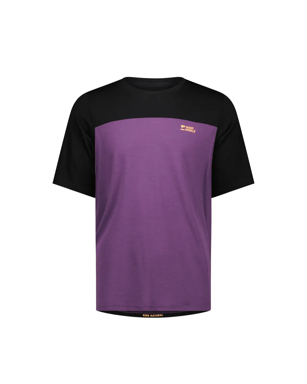 100735-1171-895-201 Mens Diversion Merino Bike Jersey Short Sleeve Boysenberry / Black