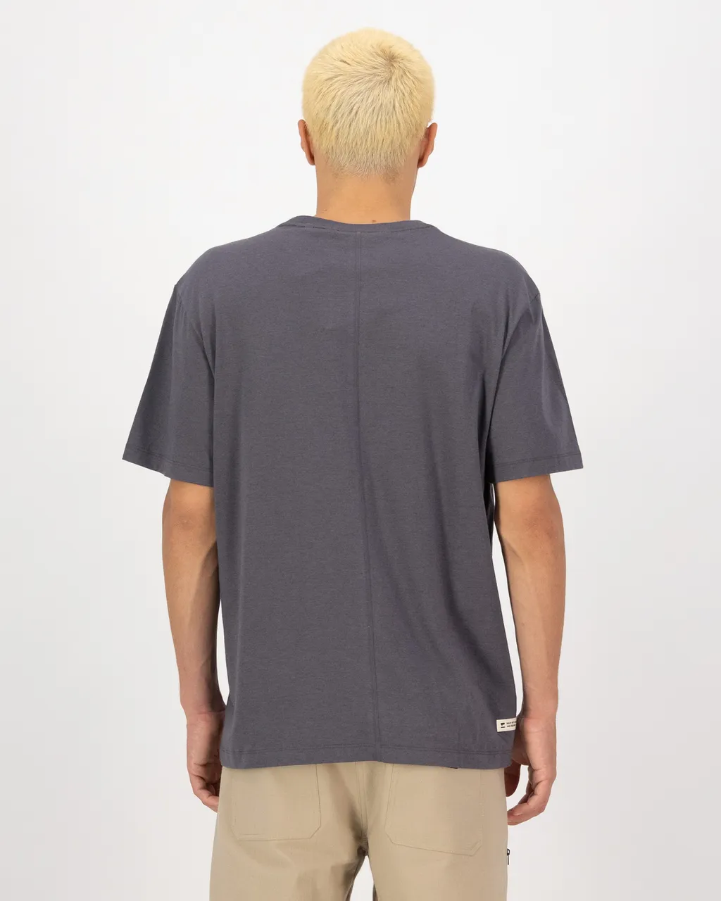 100723-1266-889-102 Mens Yonder Merino Organic Cotton T-Shirt Vintage Black