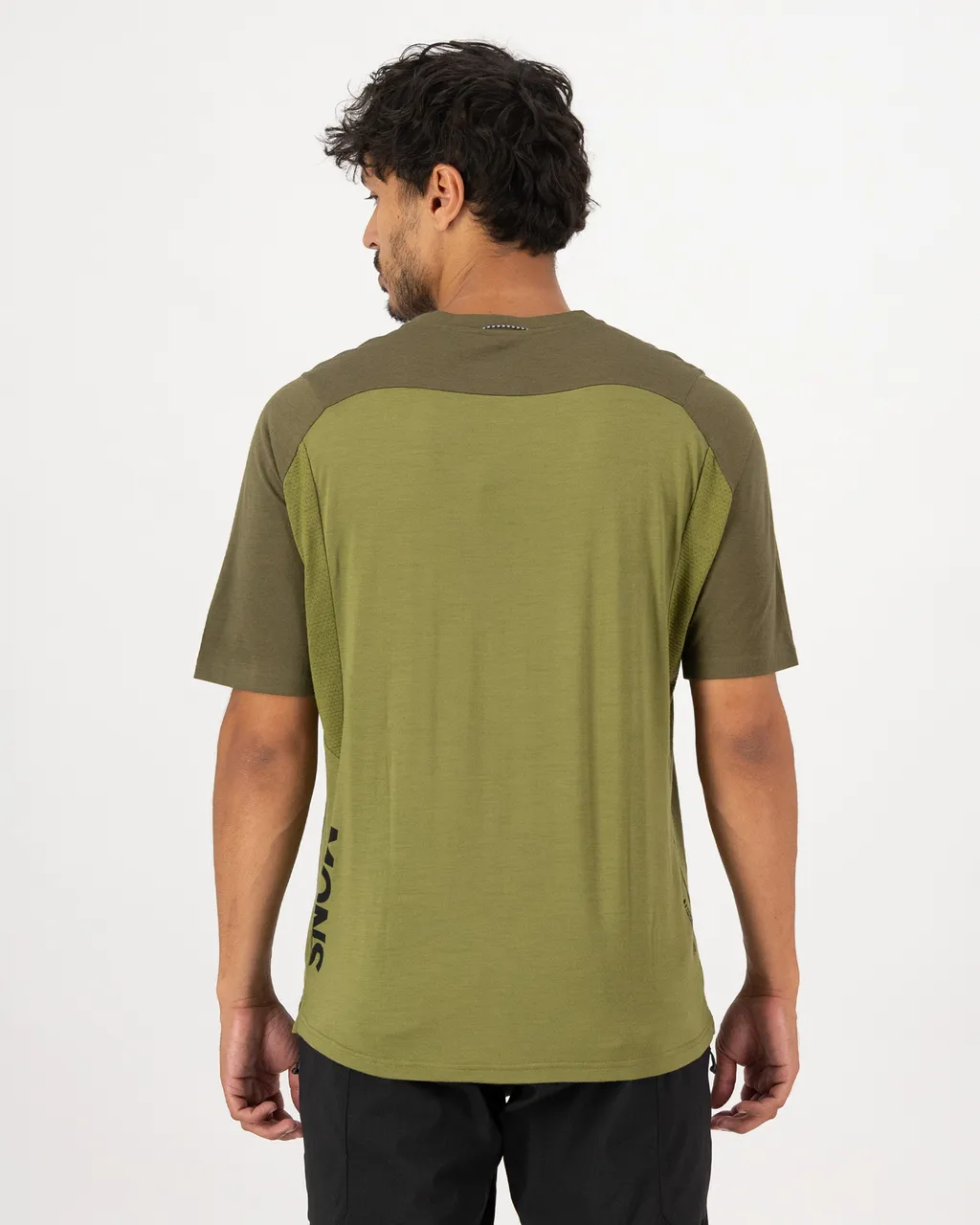 100735-1171-894-102. Mens Diversion Merino Bike Jersey Short Sleeve Fern / Olive