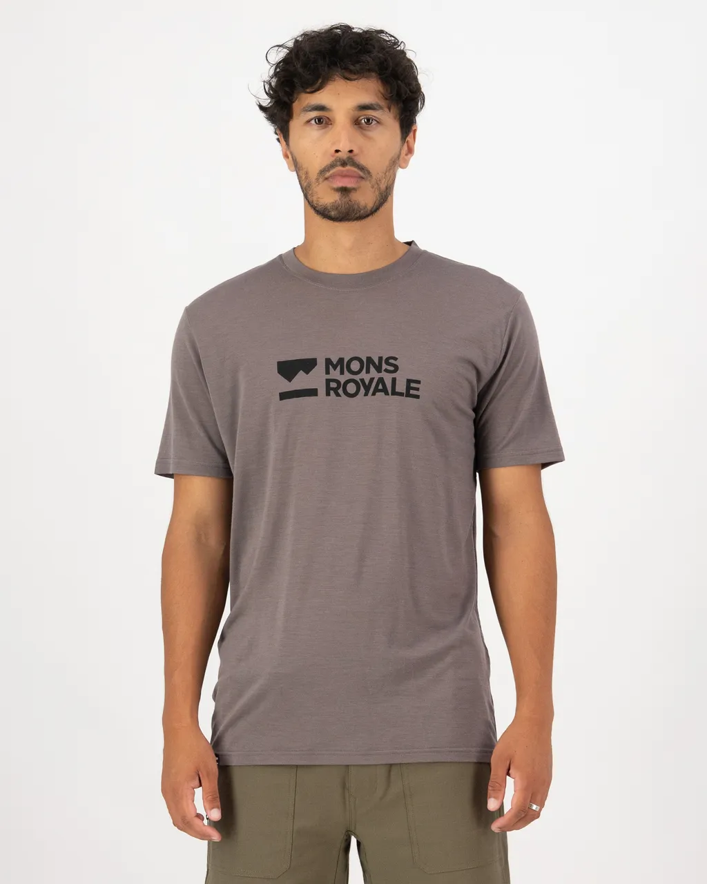 100275-1181-660-101 Mens Icon Merino Classic T-Shirt Iron