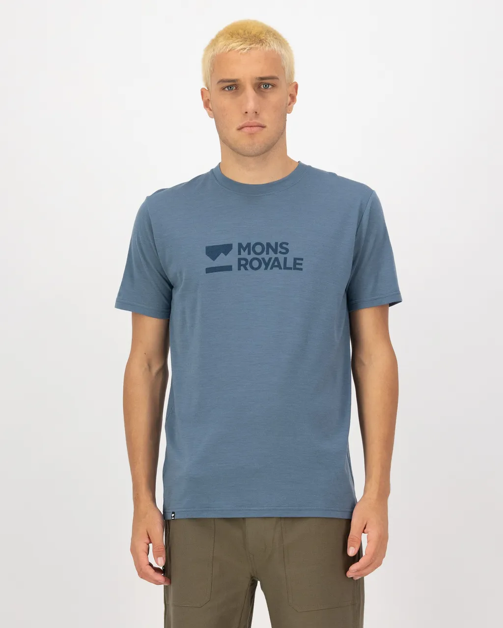 100275-1181-877-101 Mens Icon Merino Classic T-Shirt Goblin Blue