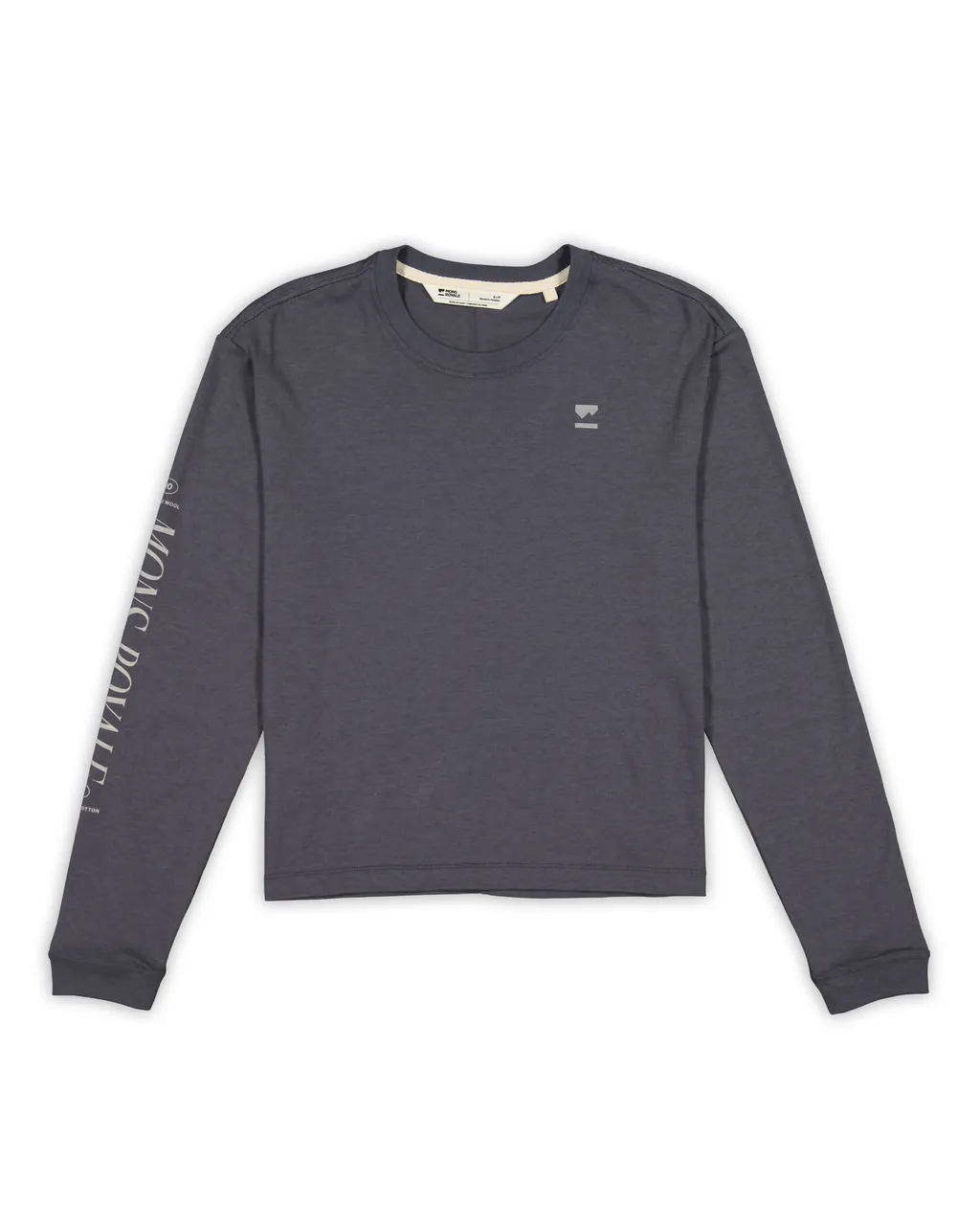 100726-1265-889-201 Womens Yonder Merino Organic Cotton Long Sleeve Vintage Black