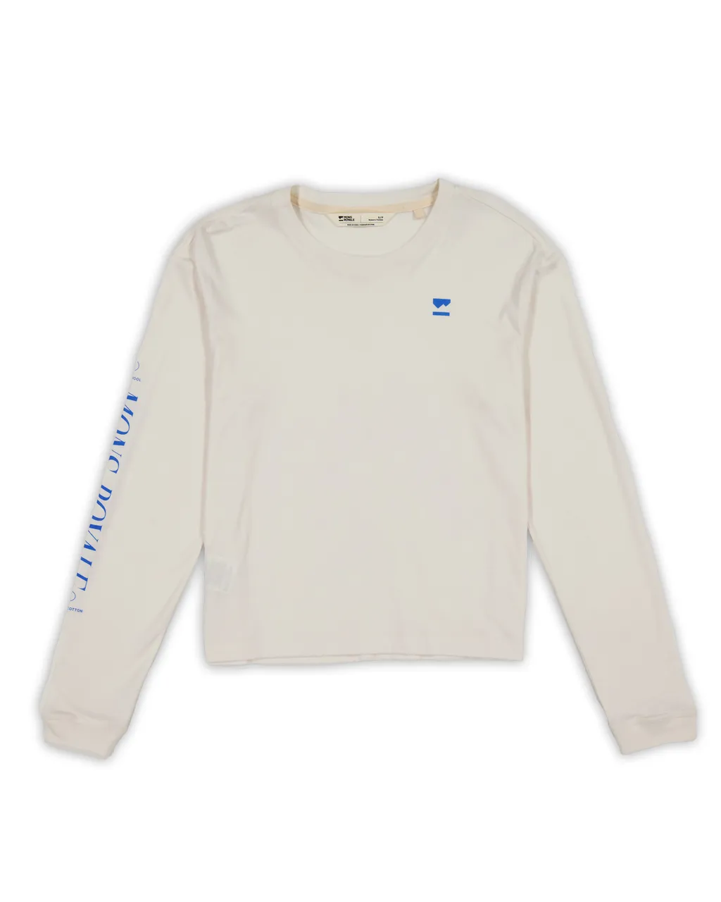 100726-1265-890-201 Womens Yonder Merino Organic Cotton Long Sleeve Vintage White