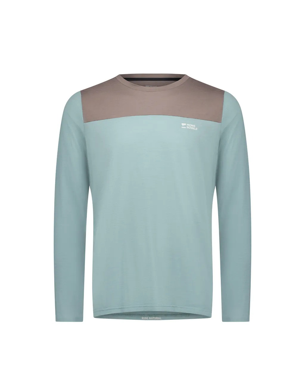 100779-1171-893-201 Mens Diversion Merino Bike Jersey Long Sleeve Desert Sage / Iron