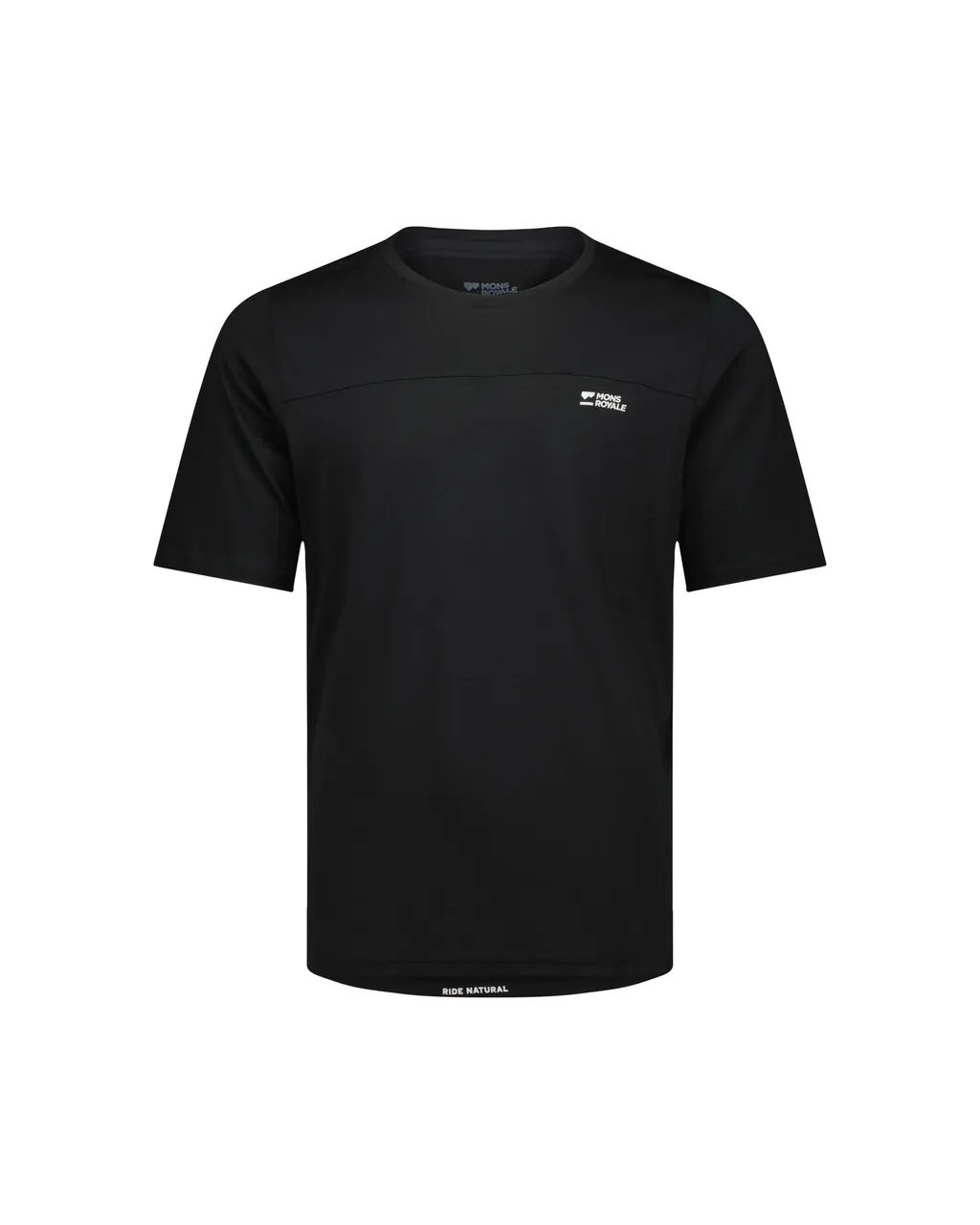100735-1171-001-201 Mens Diversion Merino Bike Jersey Short Sleeve Black