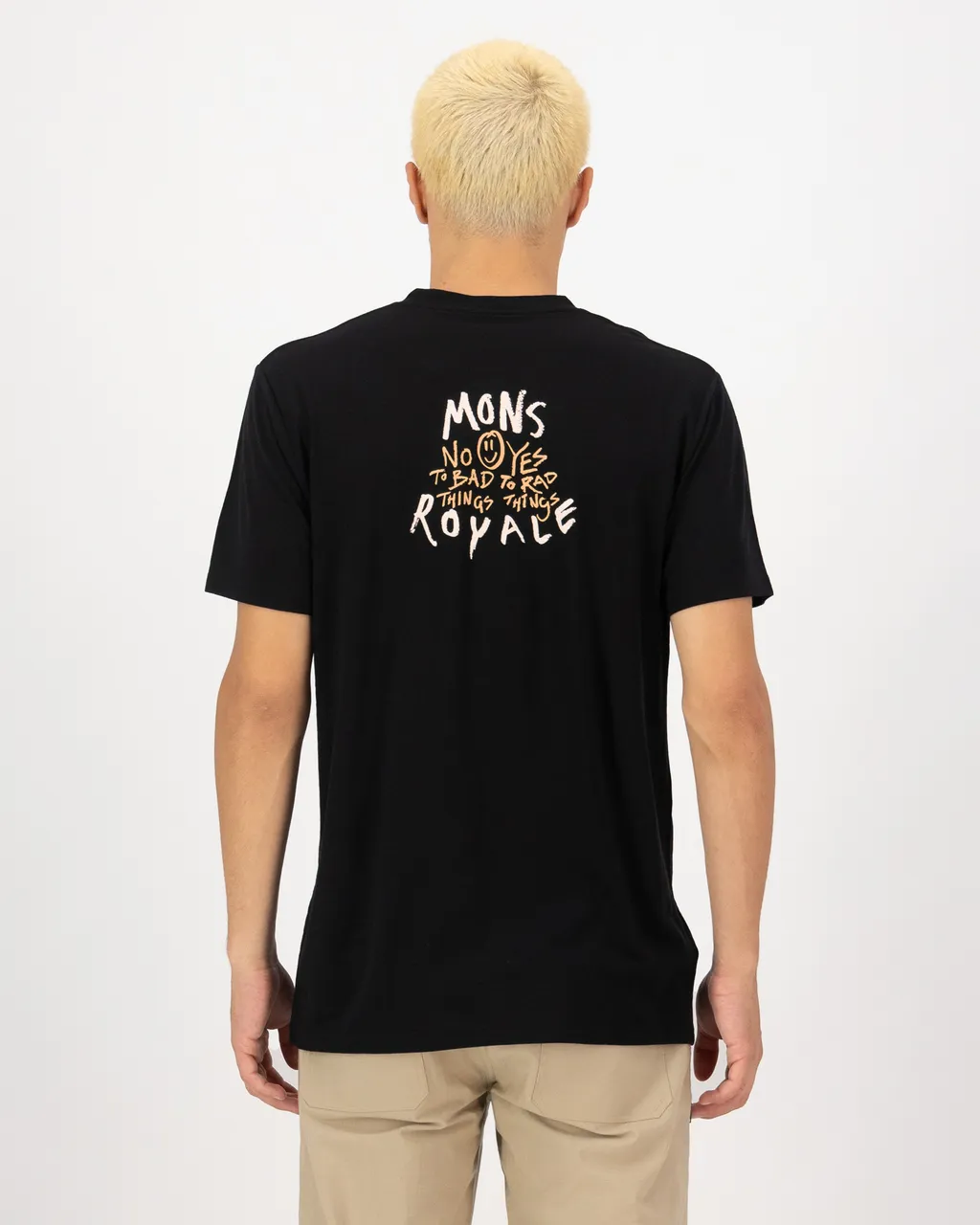100275-1261-001-102 Mens Icon Merino Classic T-Shirt Black