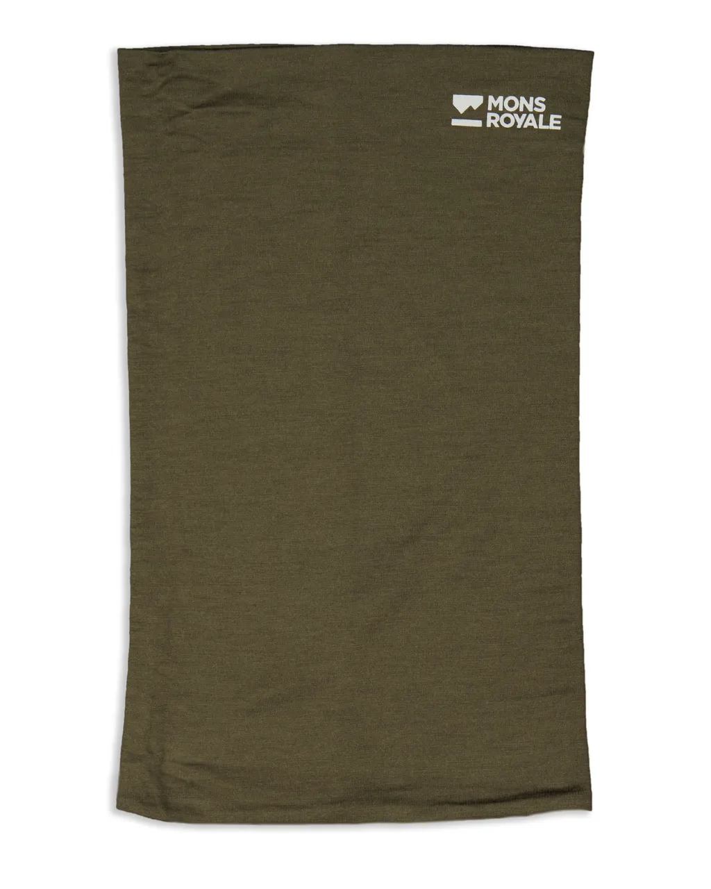 100102-1171-299-202 Unisex Double Up Merino Neckwarmer Dark Olive