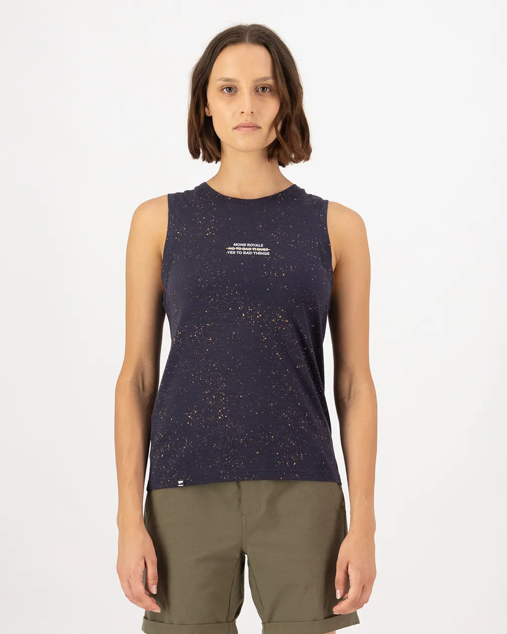 100443-2264-874-101 Womens Icon Merino Tank Cosmic