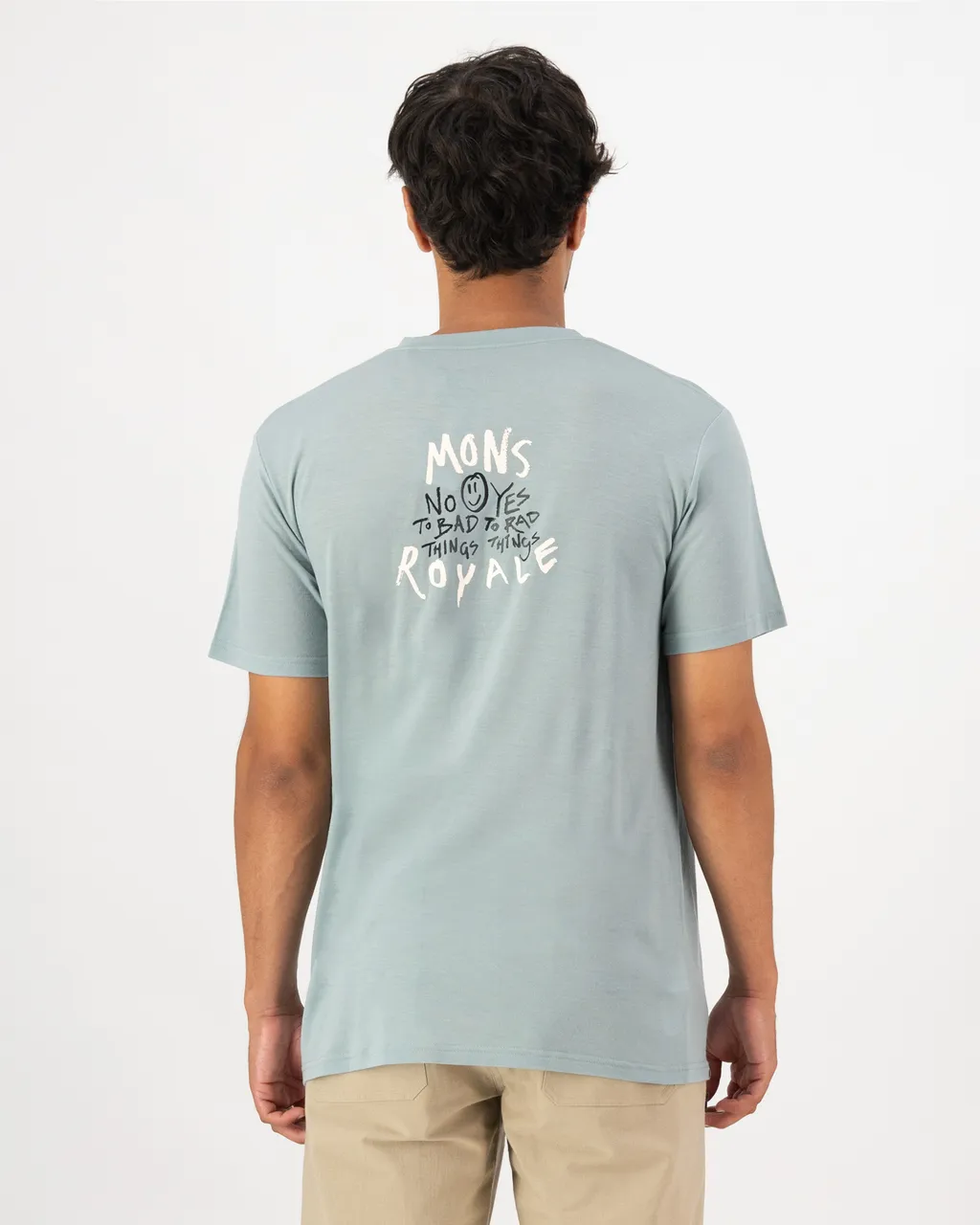 100275-1261-792-102 Mens Icon Merino Classic T-Shirt Dew