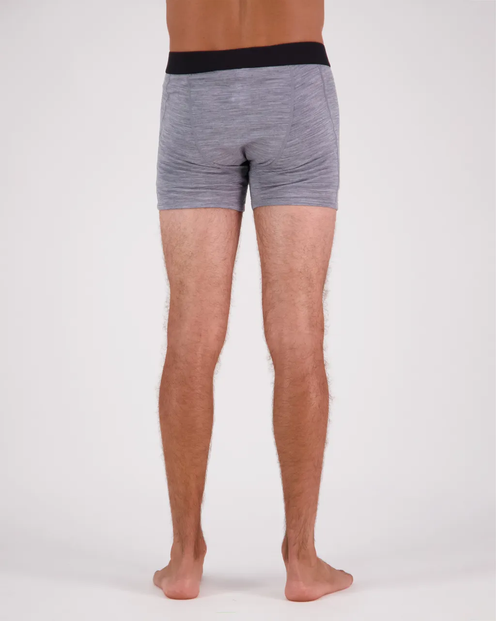 100087-2169-710-102 Mens Hold 'em Shorty Merino Boxer Grey Heather
