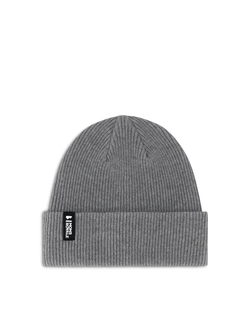 100641-1165-015-201 Unisex Chunky Logger Merino Beanie Charcoal Marl