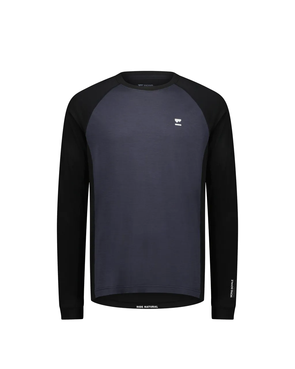 100790-1169-899-201 Mens Tarn Merino Long Sleeve 9 Iron / Black