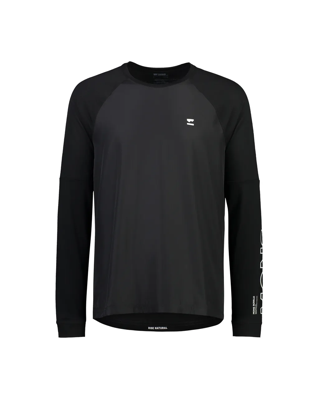 100846-1169-001-201 Mens Tarn Merino Bike Wind Jersey Black