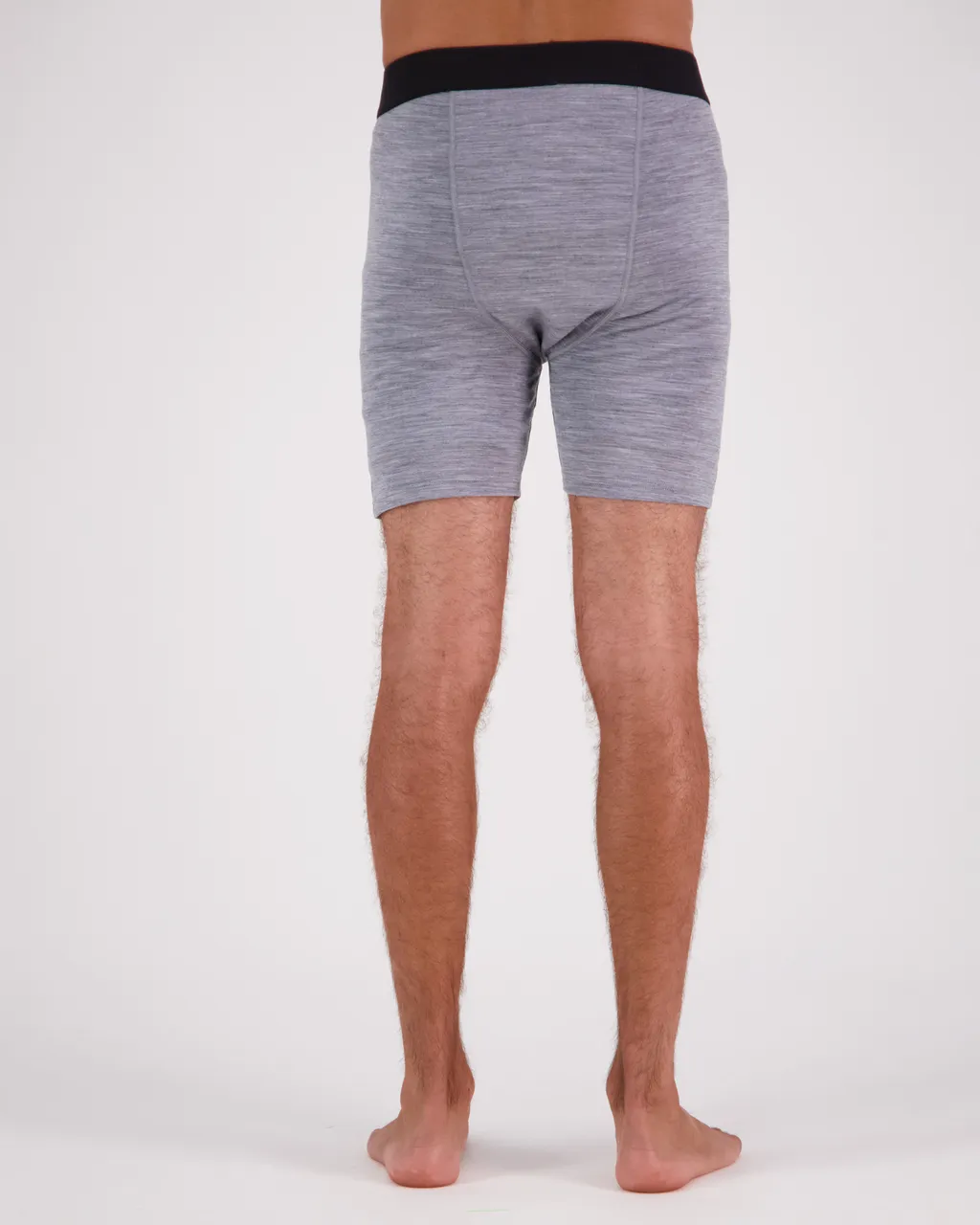 100088-2169-710-102 Mens Hold 'em Merino Boxer Grey Heather